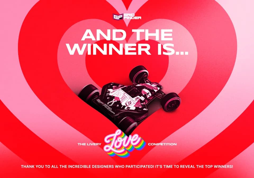 The Grid Finder Love Livery Competition has come to a close!