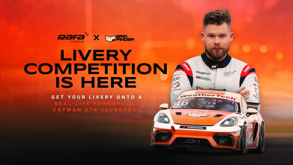 RAFA Racing Club x Grid Finder Livery Competition | Grid Finder